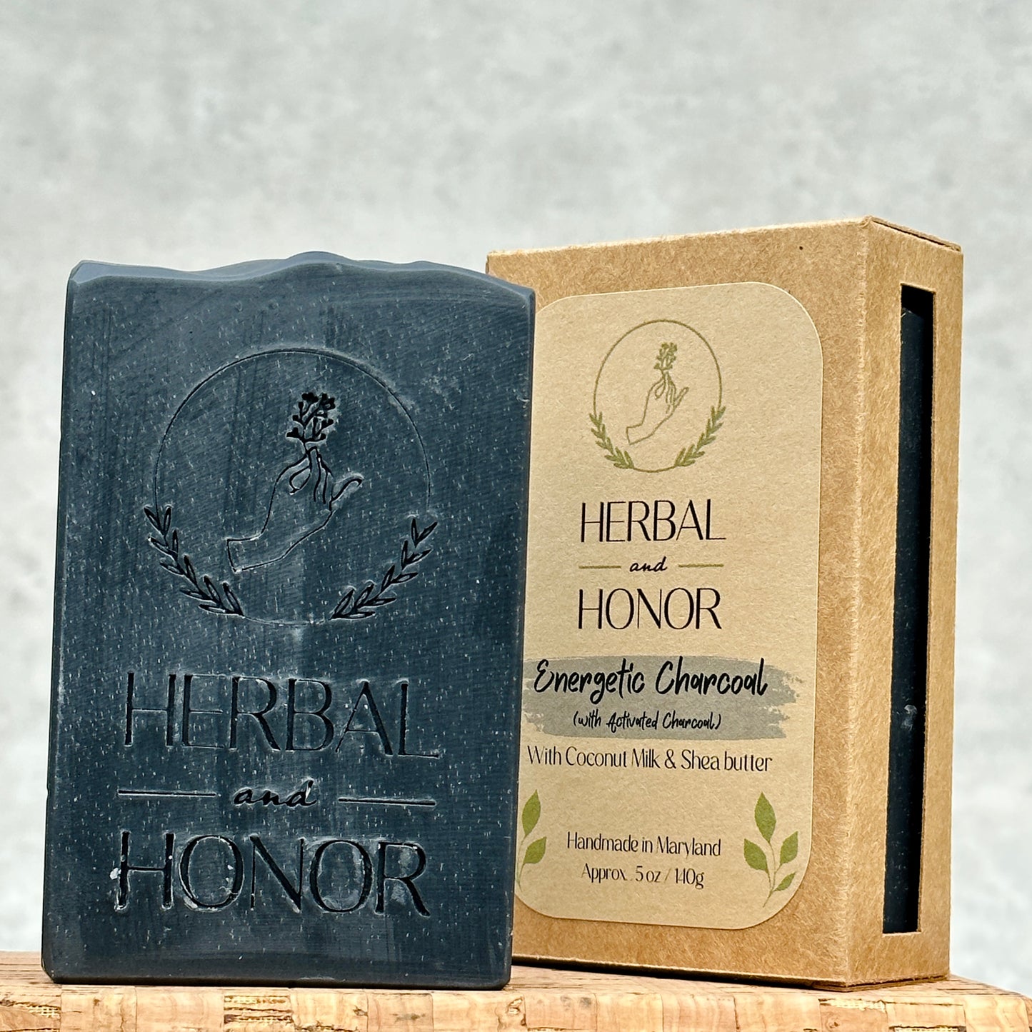 Energetic Charcoal - Coconut Milk, Shea Butter, and Activated Charcoal All Natural Bar Soap